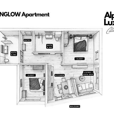 ALPENGLOW Apartment - AlpenLuxus Collection * Grossing (Liezen)